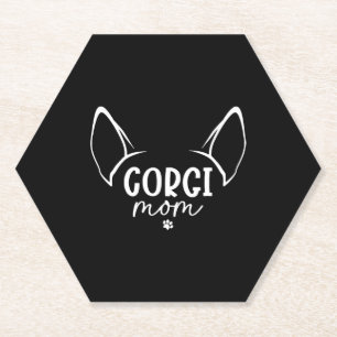 Corgi Mum Paper Coaster