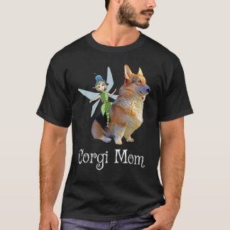 Corgi Mum Pembroke Welsh Corgi & Fairy Retro Dog T-Shirt