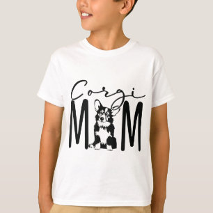Corgi Mum Puppy Cute Fun Dog Mum Love Gifts For Co T-Shirt