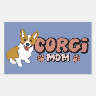 Corgi Mum Rectangular Sticker
