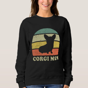 Corgi Mum Retro Vintage Retro Corgi Mum Dog Mother Sweatshirt