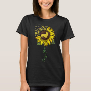 Corgi Mum Sunflower Dog Lover Gifts Dog Mum Mama T-Shirt