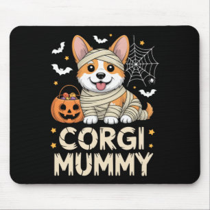 Corgi Mummy Funny Halloween Dog Lover Costume For Mouse Pad