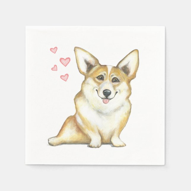 Corgi Napkin (Front)