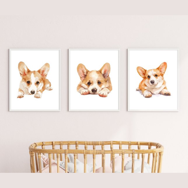Corgi Nursery Decor, Corgi Wall Art (Creator Uploaded)