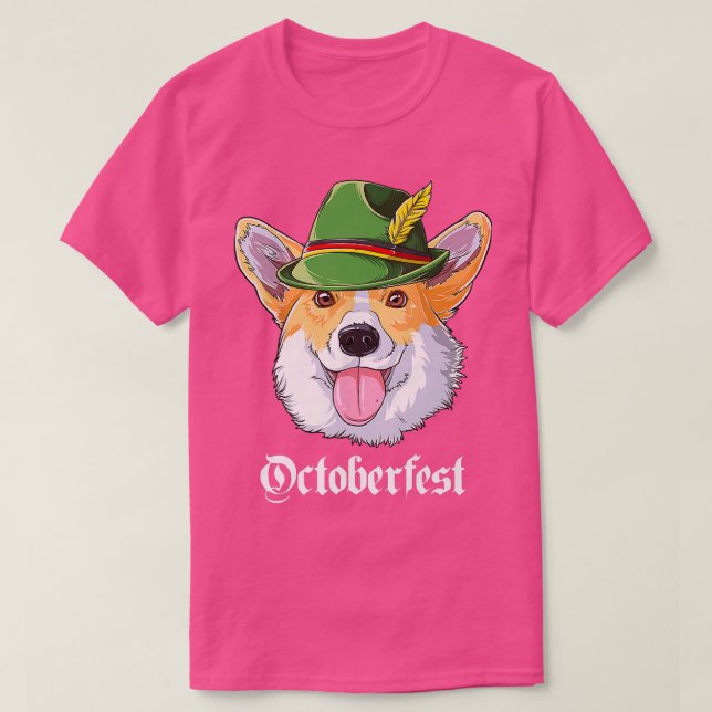 Corgi Oktoberfest Gifts Kids Boys Men Lederhosen A T-Shirt (Design Front)