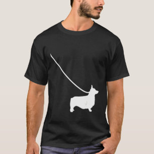 Corgi On A Leash  Dog Pet Mum Dad Cute T-Shirt