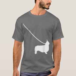 Corgi On A LeashDog Pet Mum Dad Cute Funny T-Shirt