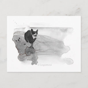 Corgi on the Beach Postcard