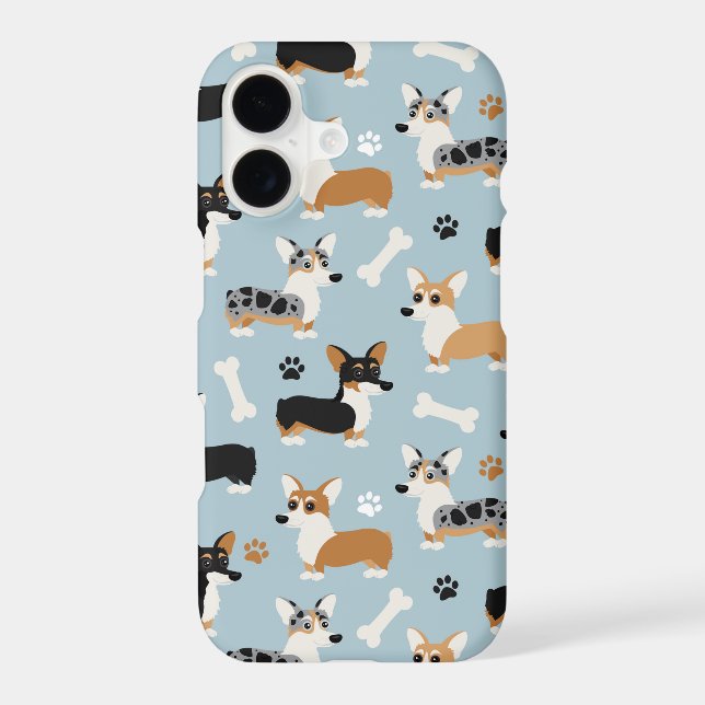 Corgi Pattern Blue (Back)