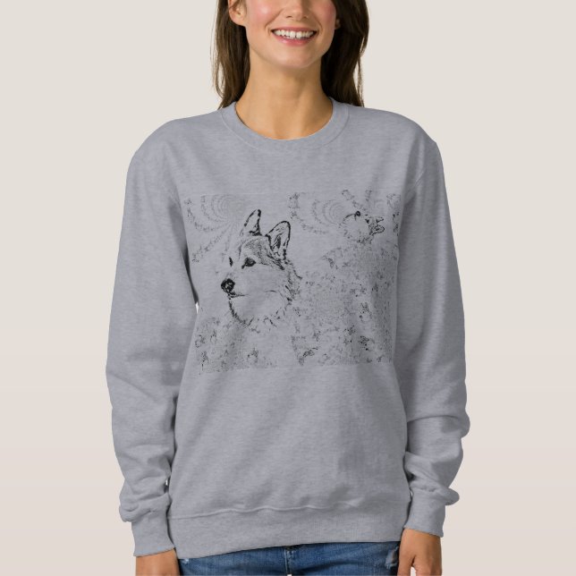Corgi Pattern sweatshirt (Front)