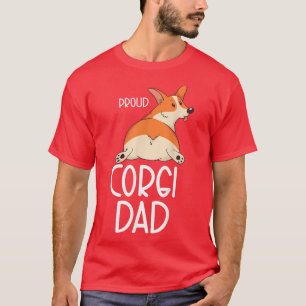 Corgi Pembroke Dad Owner Proud Corgi Dad -592 T-Shirt