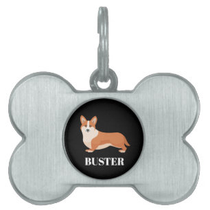 Corgi Personalise Pet ID Tag