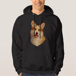 Corgi Portrait   Hoodie