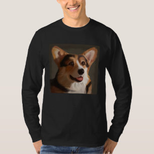 Corgi Portrait Royal State Dogs Tri color Regal T-Shirt