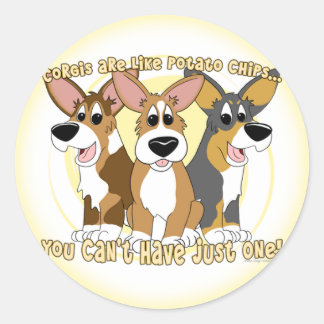 Corgi Potato Chips Sticker