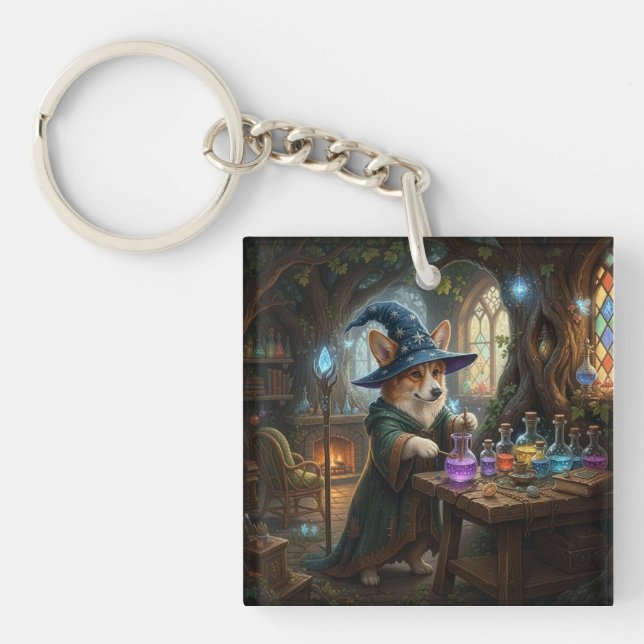 Corgi Potions Master Key Ring (Front)