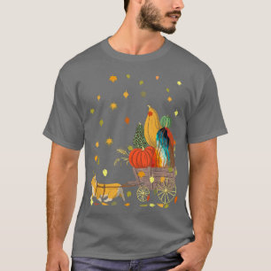 Corgi Pumpkin Tie Dye Dog Lover Fall Leaves T-Shirt