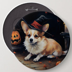 Corgi Pumpkins Halloween Scary 6 Cm Round Badge