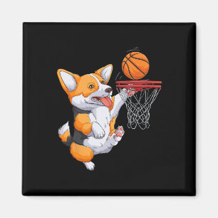 Corgi Puppy Corgi Bysketbyll For Pet Lovers Women Magnet