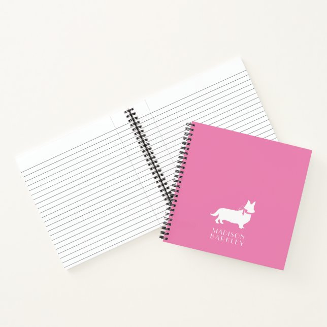 Corgi Puppy Dog Pembroke Welsh Notebook (Inside)