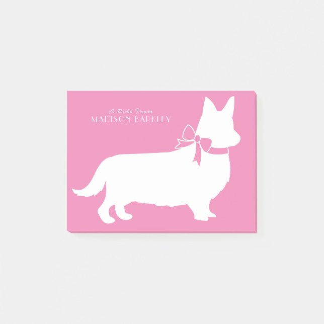 Corgi Puppy Dog Pembroke Welsh Post-it Notes (Front)