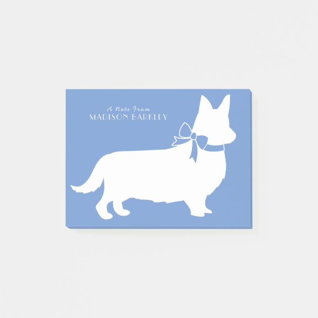Corgi Puppy Dog Pembroke Welsh Post-it Notes (Front)