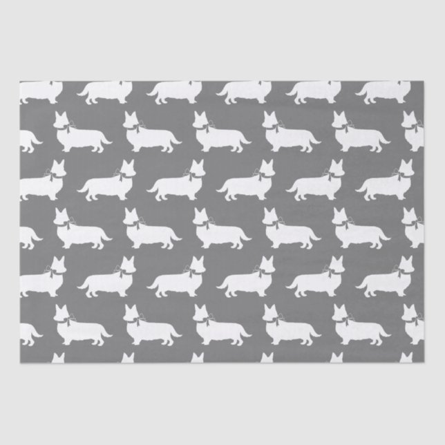 Corgi Puppy Dog Pembroke Welsh Tissue Paper (Front)