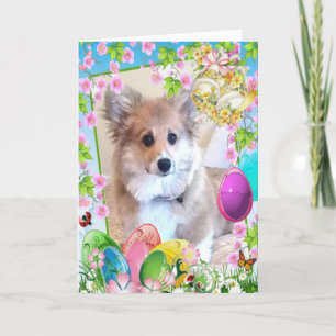 Corgi Puppy Holiday Card