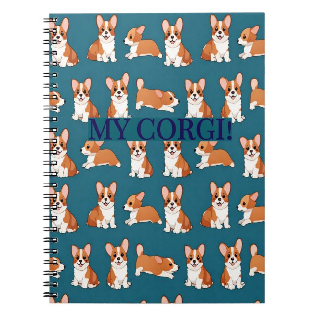 Corgi Puppy Notebook Journal (Front)