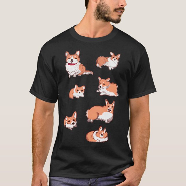 Corgi Pups T-Shirt (Front)