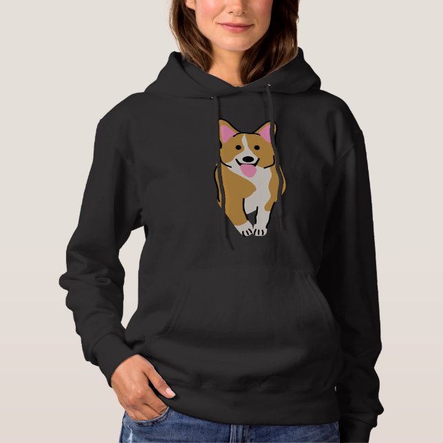 Corgi Purple  315 Hoodie (Front)