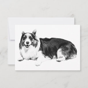 Corgi Quiet Gratitude Thank You Card