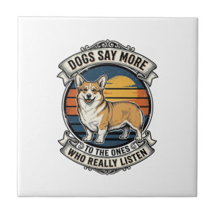 Corgi Quote Shirt Vintage Engraving Dog Lover Tee_ Tile