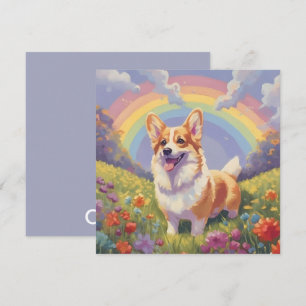 Corgi Rainbow Bridge Custom Name Dog Memorial