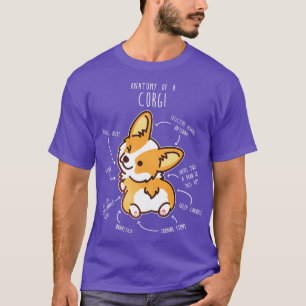 Corgi Red Dog Anatomy T-Shirt