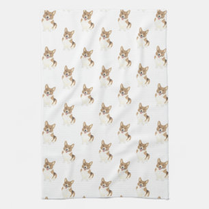Corgi (Red) Tea Towel