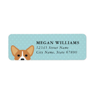 Corgi Return Address Label