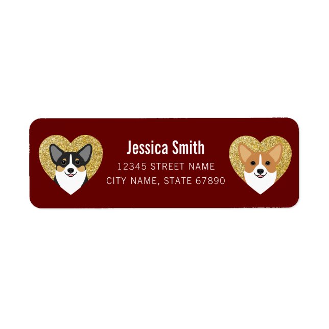 Corgi Return Address Labels (Front)