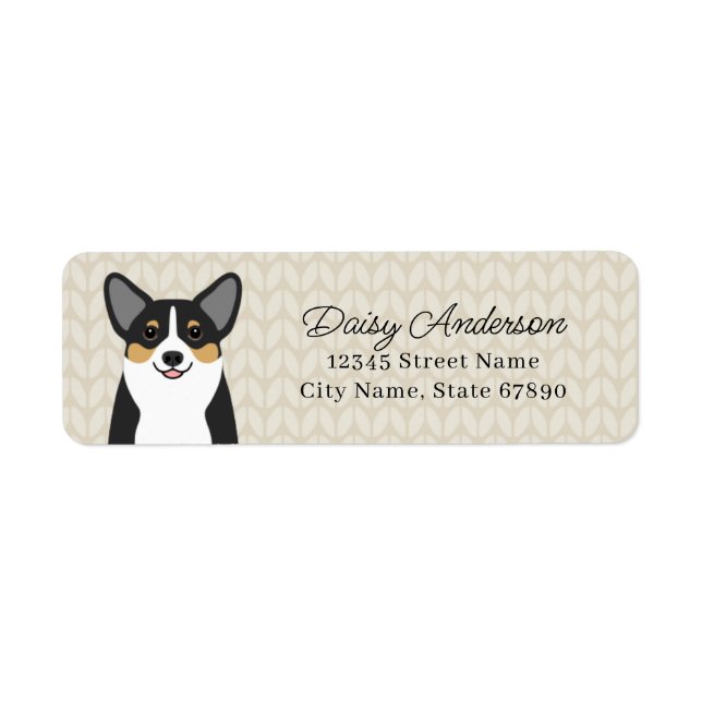 Corgi Return Address Labels (Front)