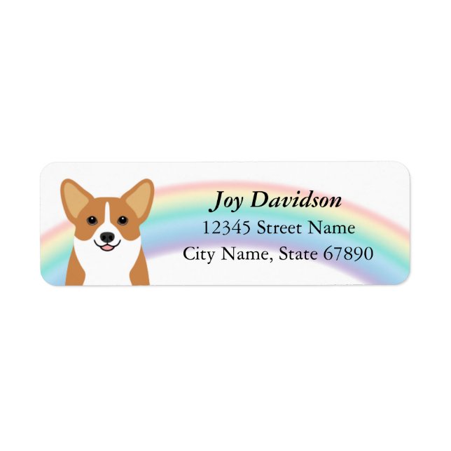 Corgi Return Address Labels (Front)