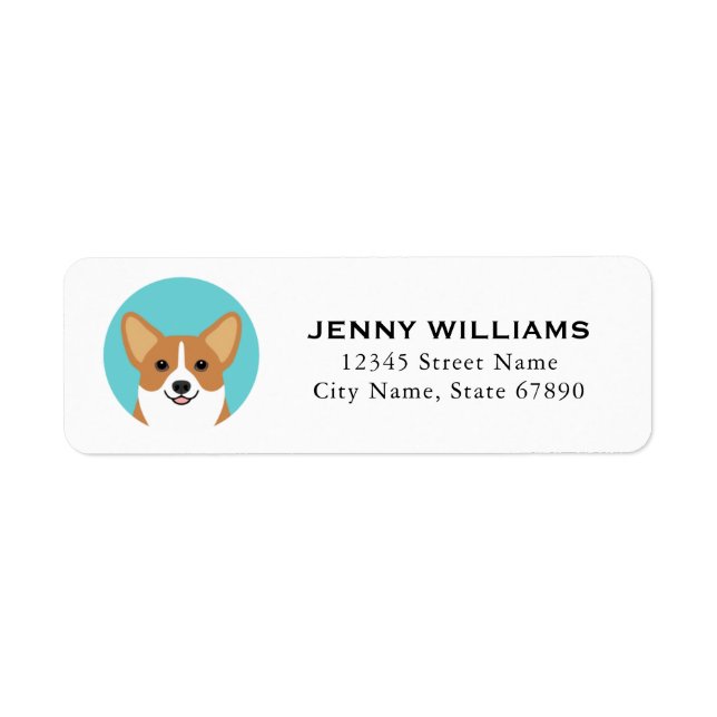 Corgi Return Address Labels (Front)