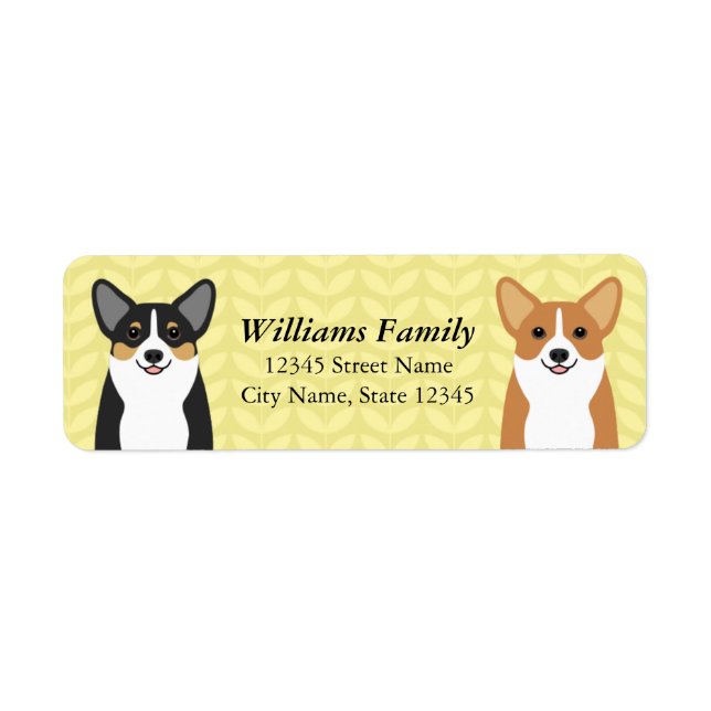 Corgi Return Address Labels (Front)