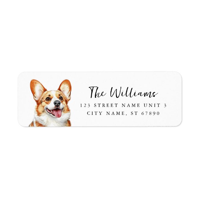 Corgi Return Address Labels (Front)