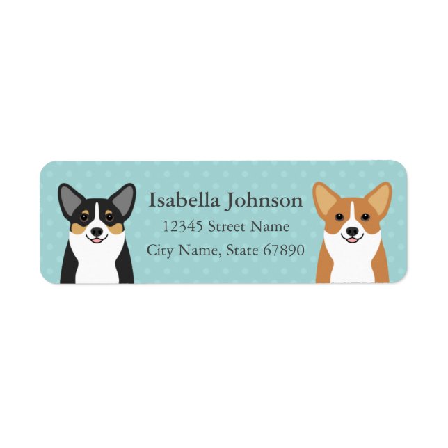 Corgi Return Address Labels (Front)