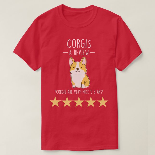 Corgi Review T-Shirt (Design Front)