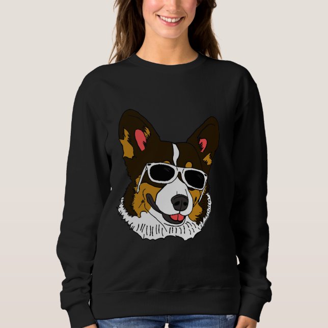 Corgi Rockin Shades Sweatshirt (Front)