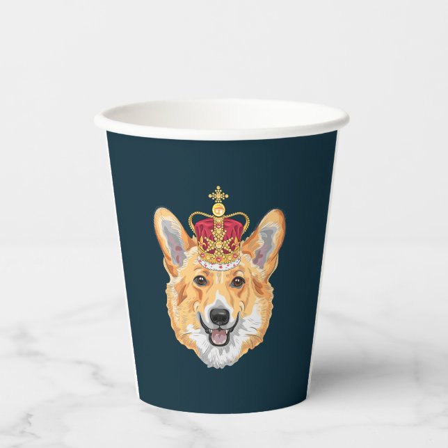 Corgi Royal Paper Cups (Front)
