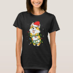 Corgi Santa Christmas Tree Lights Xmas Dog T-Shirt<br><div class="desc">Corgi Santa Christmas Tree Lights Xmas Dog</div>