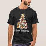 Corgi Santa Christmas Tree Lights Xmas T-Shirt<br><div class="desc">Corgi Santa Christmas Tree Lights Xmas</div>